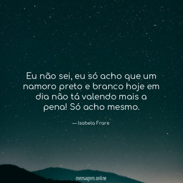 Eu não sei