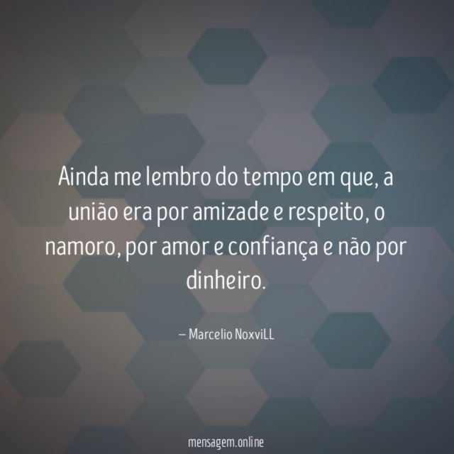 Ainda me lembro do tempo em que