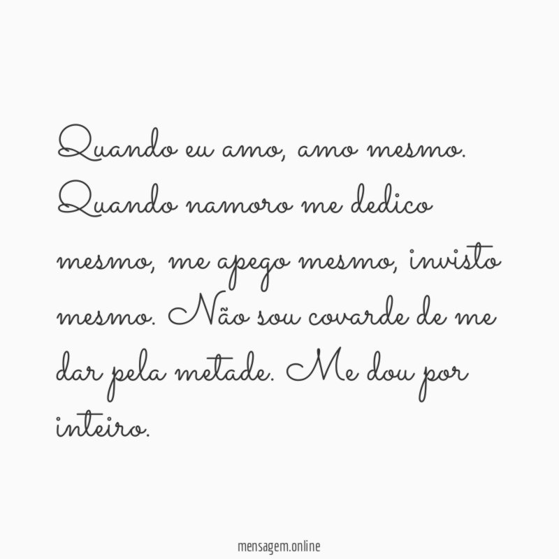 Quando eu amo