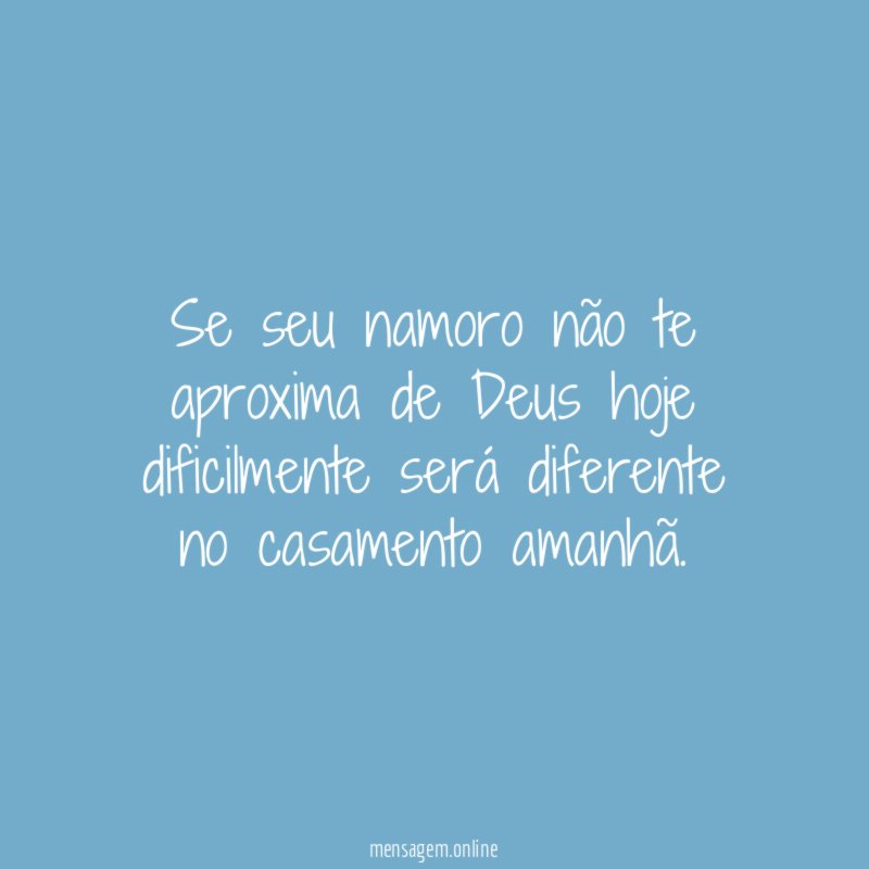 Se seu namoro não te aproxima de Deus