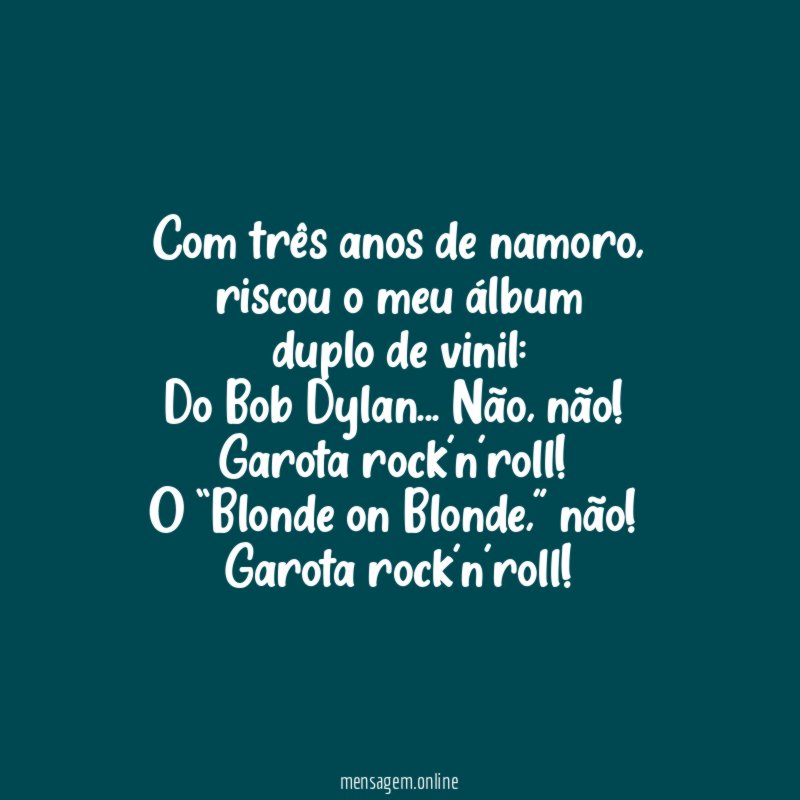 com três anos de namoro