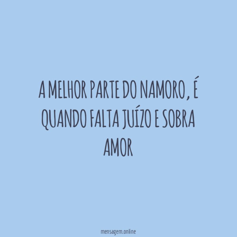 A melhor parte do namoro