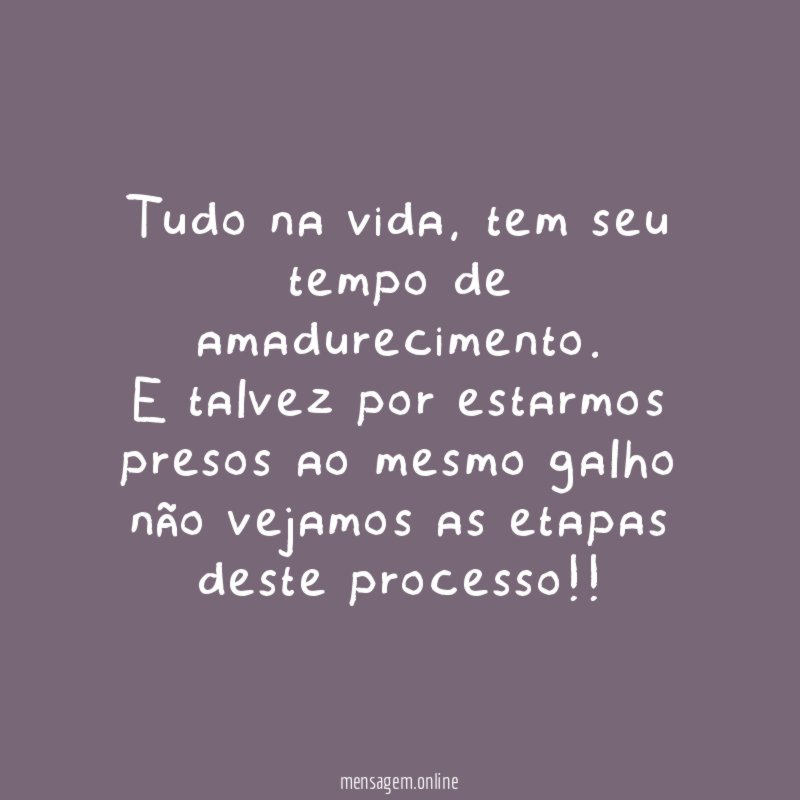 Tudo na vida