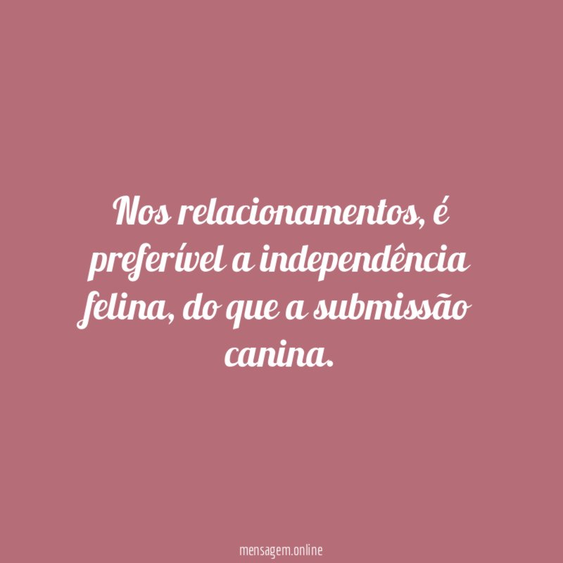 Nos relacionamentos