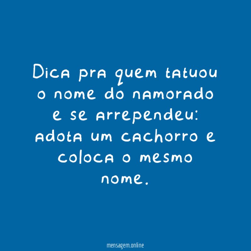 Dica pra quem tatuou o nome do namorado e se arrependeu