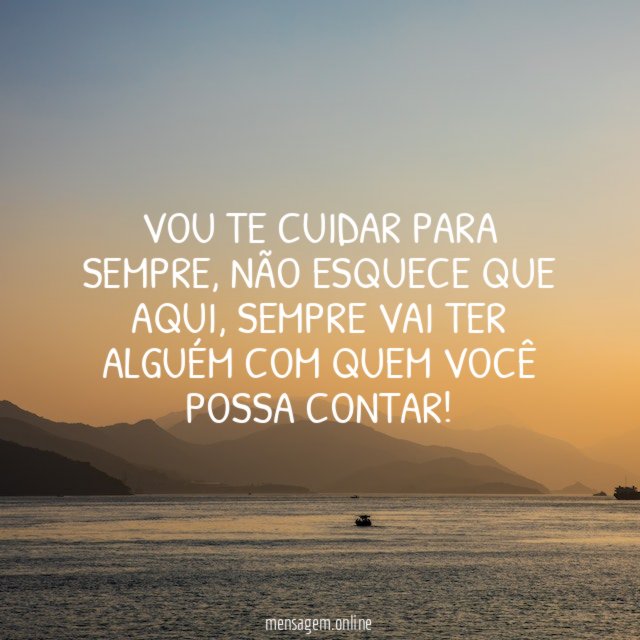 Vou te cuidar para sempre