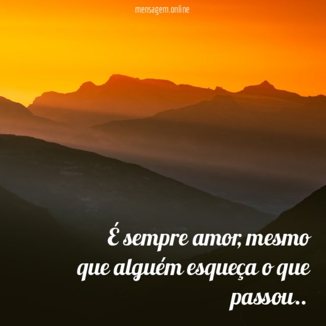 É sempre amor