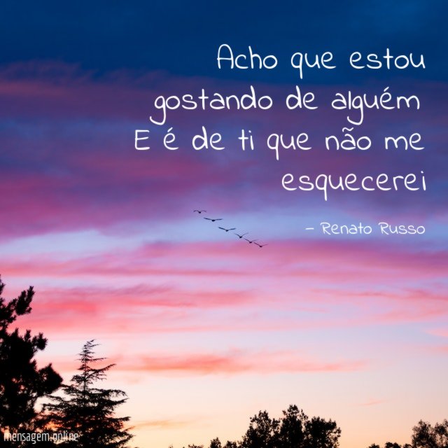Acho que estou gostando de alguém E é de