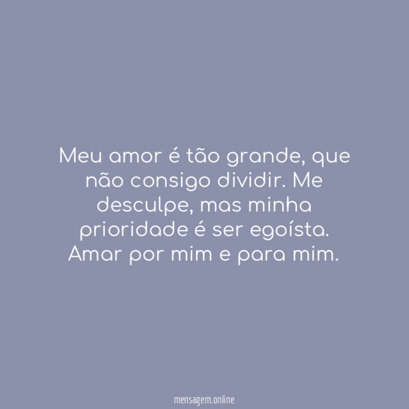 Meu amor é tão grande