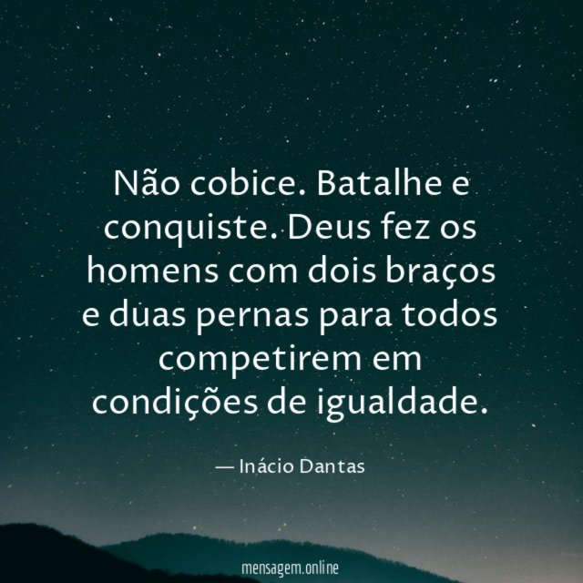 Não cobice