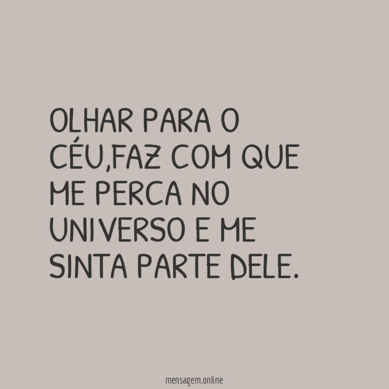 Olhar para o céu
