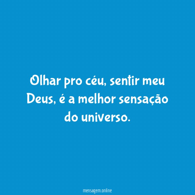 Olhar pro céu