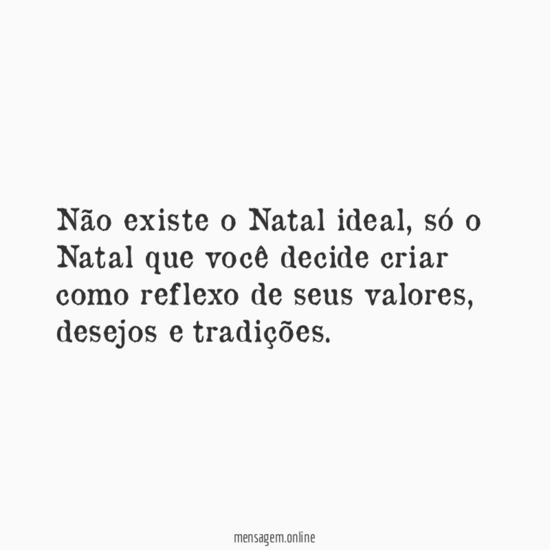 Não existe o Natal ideal