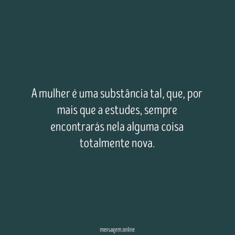 A mulher é uma substância tal