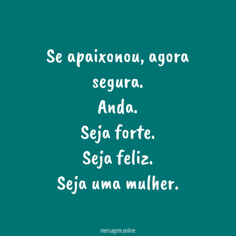 Se apaixonou