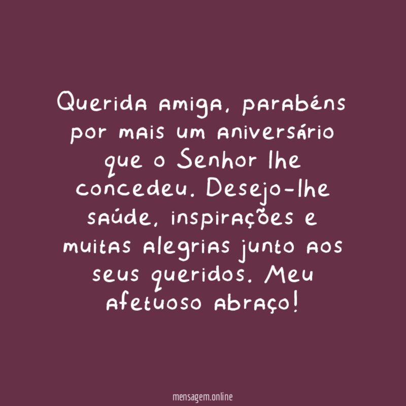 Querida amiga