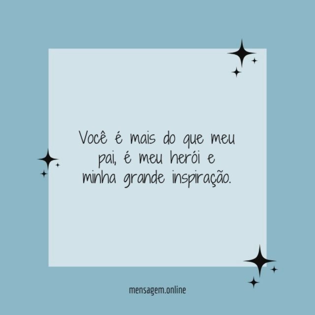Você é mais do que meu pai