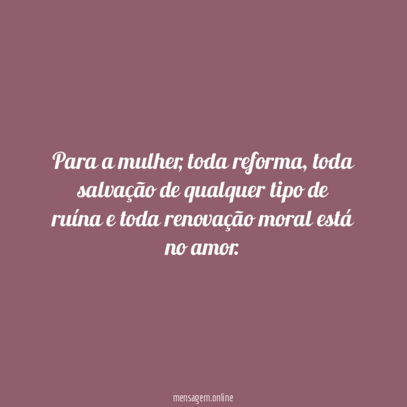 Para a mulher