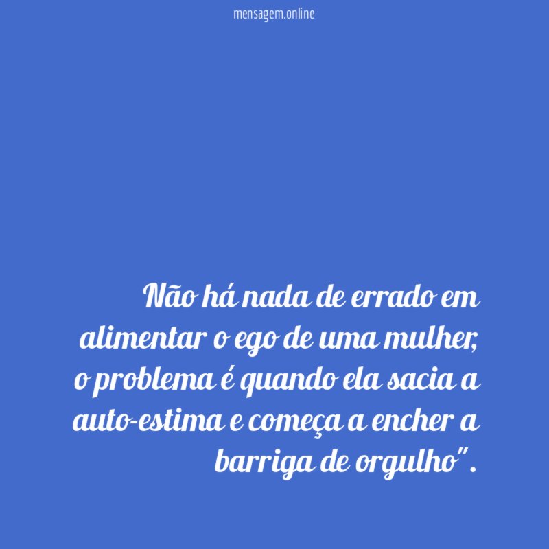 Não há nada de errado em alimentar