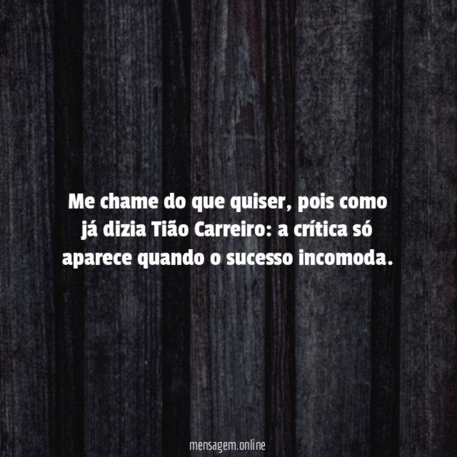 Me chame do que quiser