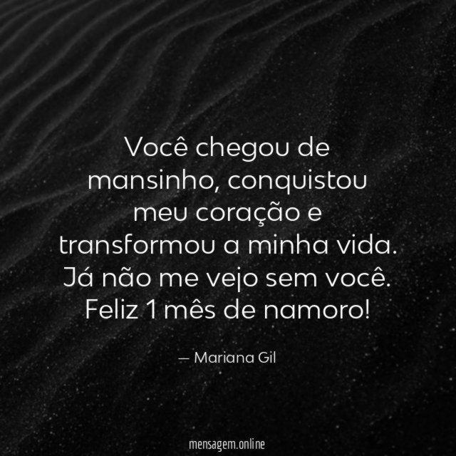 Você chegou de mansinho