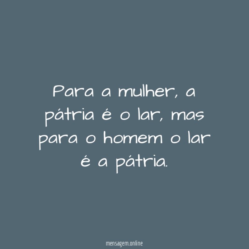 Para a mulher