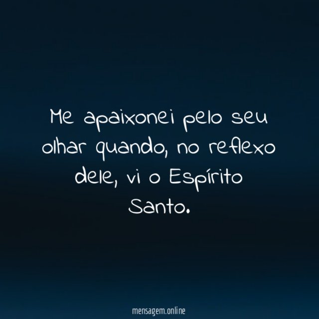 Me apaixonei pelo seu olhar quando