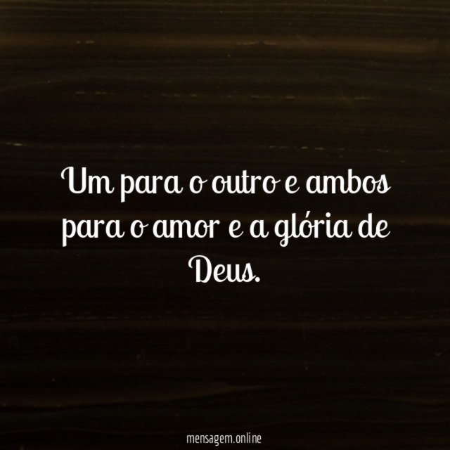 Um para o outro e ambos para