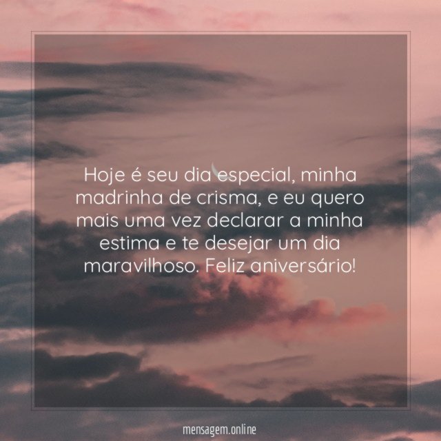 Hoje é seu dia especial