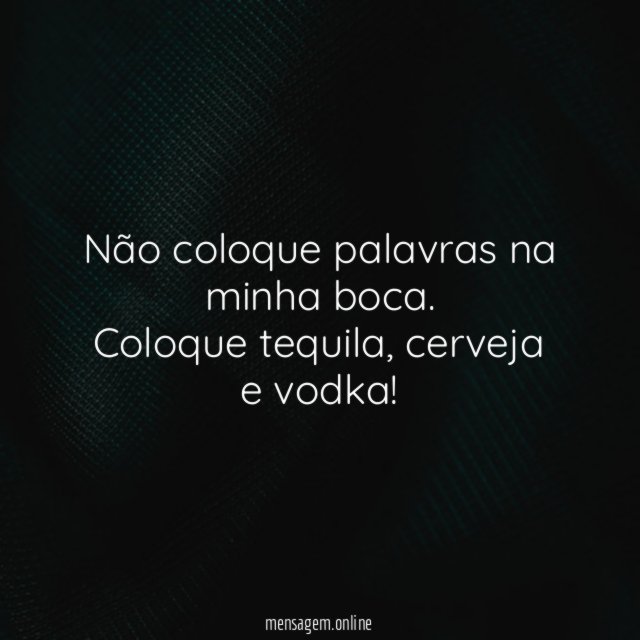 Não coloque palavras na minha boca