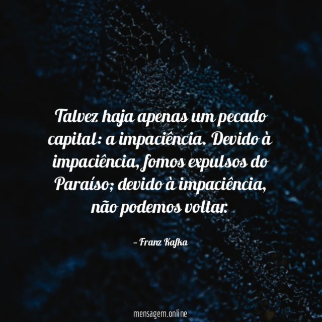 Talvez haja apenas um pecado capital