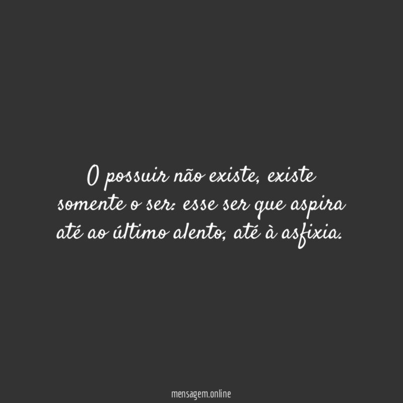 O possuir não existe