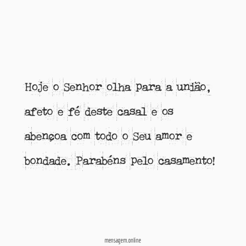 Hoje o Senhor olha para a união