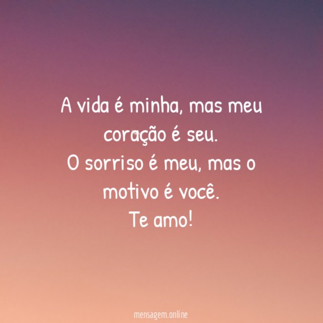 A vida é minha