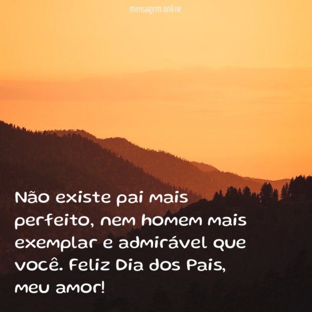 Não existe pai mais perfeito