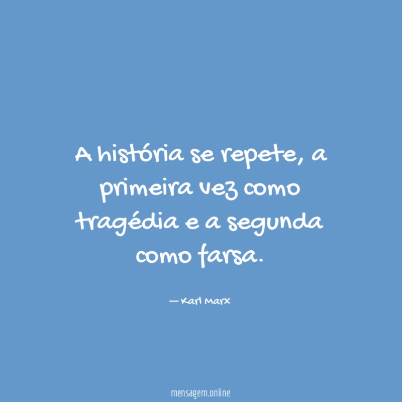 A história se repete