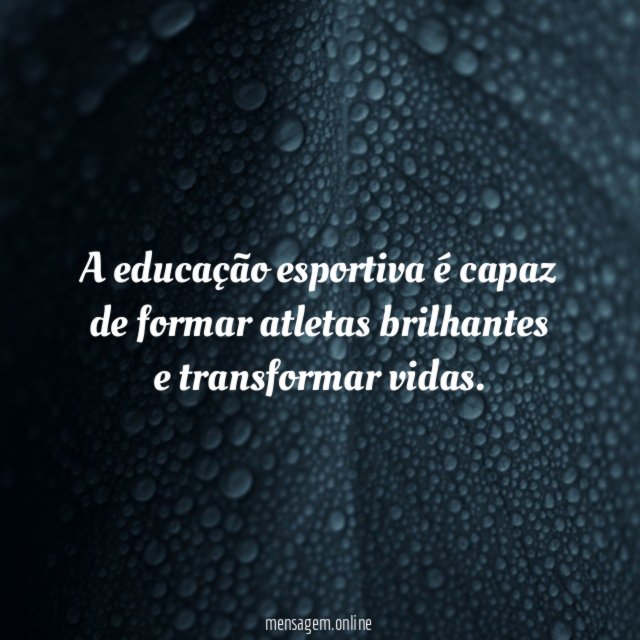 A educação esportiva é capaz de formar atletas brilhantes e transformar vidas