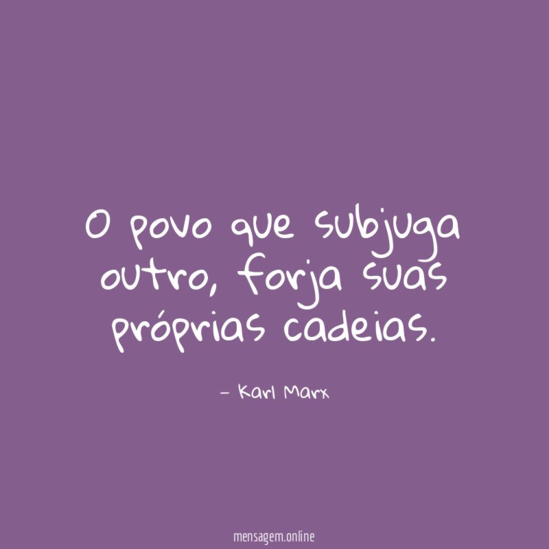 O povo que subjuga outro