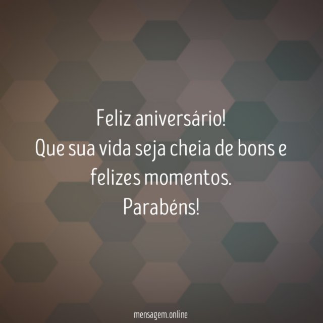 Feliz aniversário