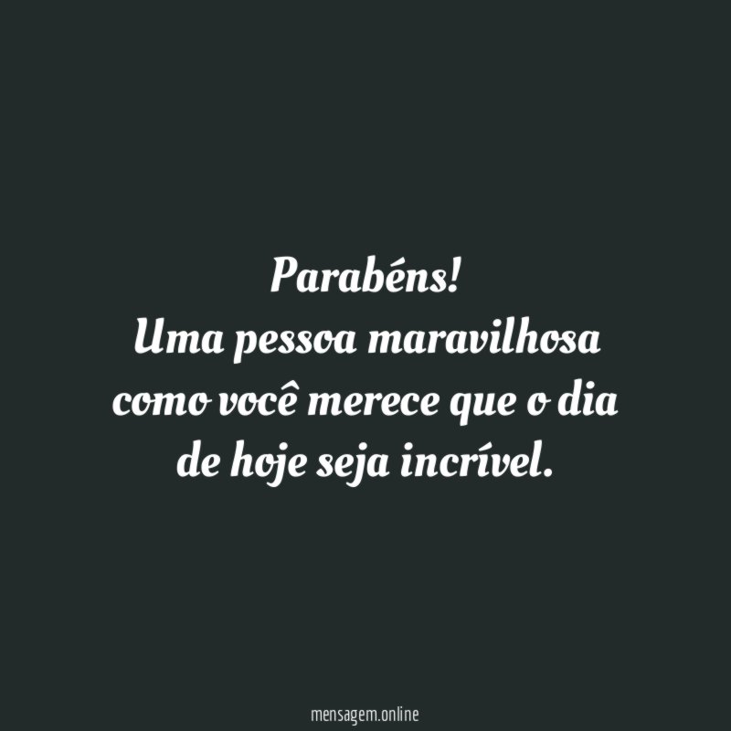 Parabéns