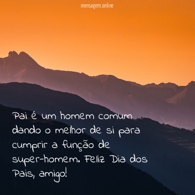 Pai é um homem comum dando o melhor