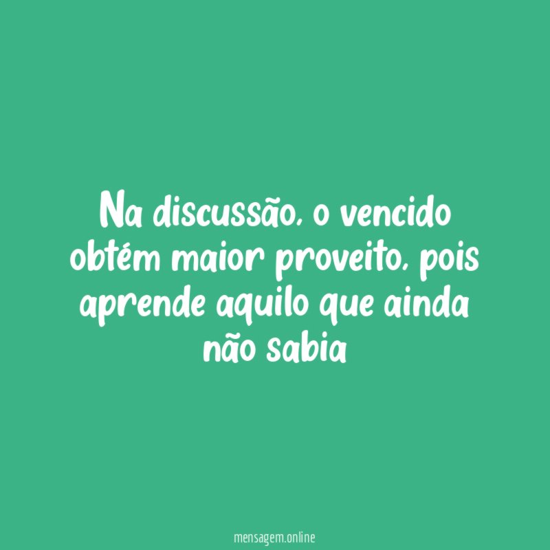 Na discussão