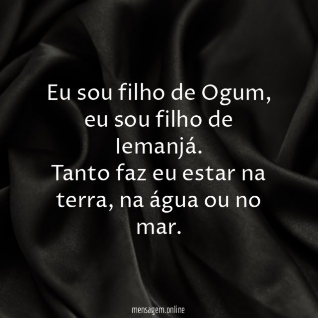 Eu sou filho de Ogum