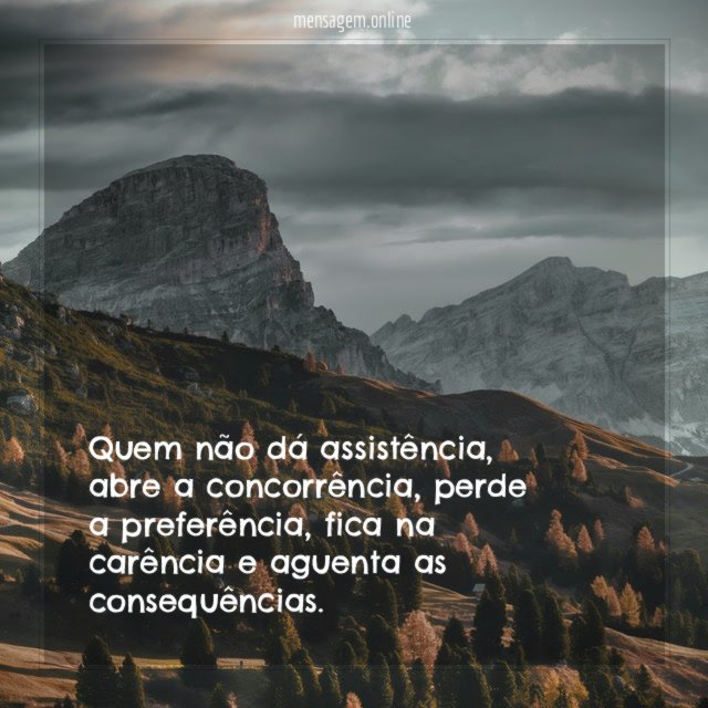 Quem não dá assistência