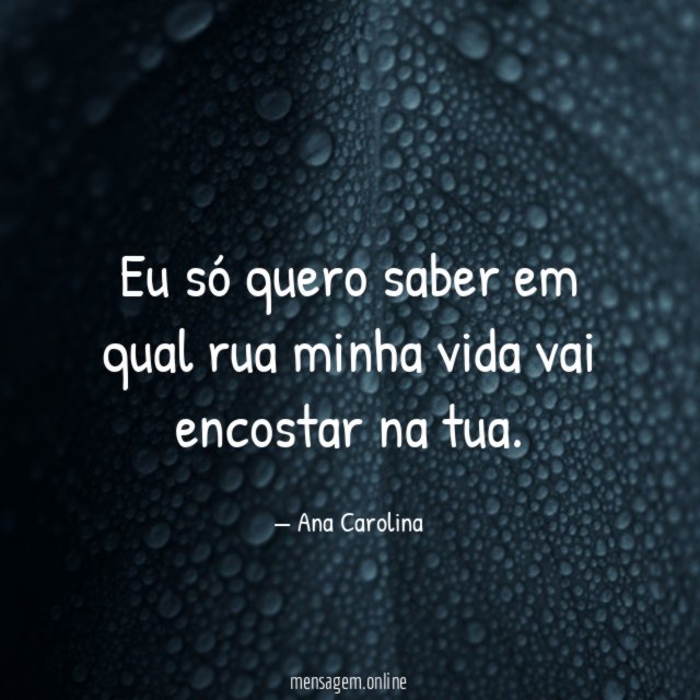 Eu só quero saber em qual rua minha