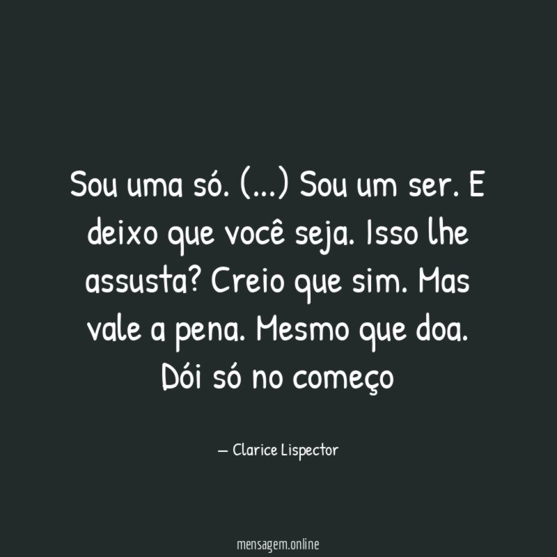 Sou uma só