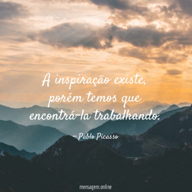 A inspiração existe