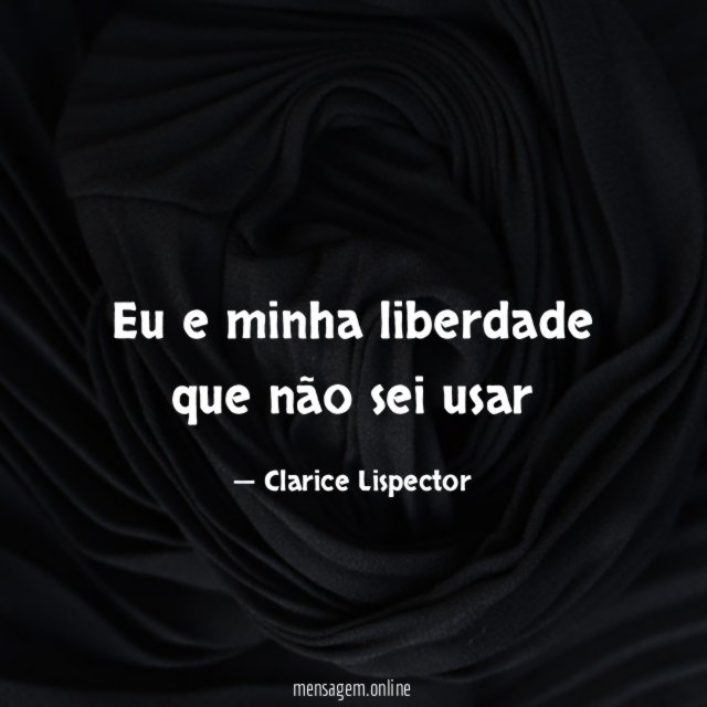 Eu e minha liberdade que não sei usar
