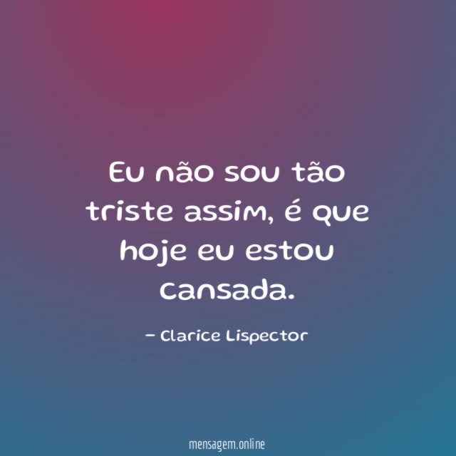 Eu não sou tão triste assim