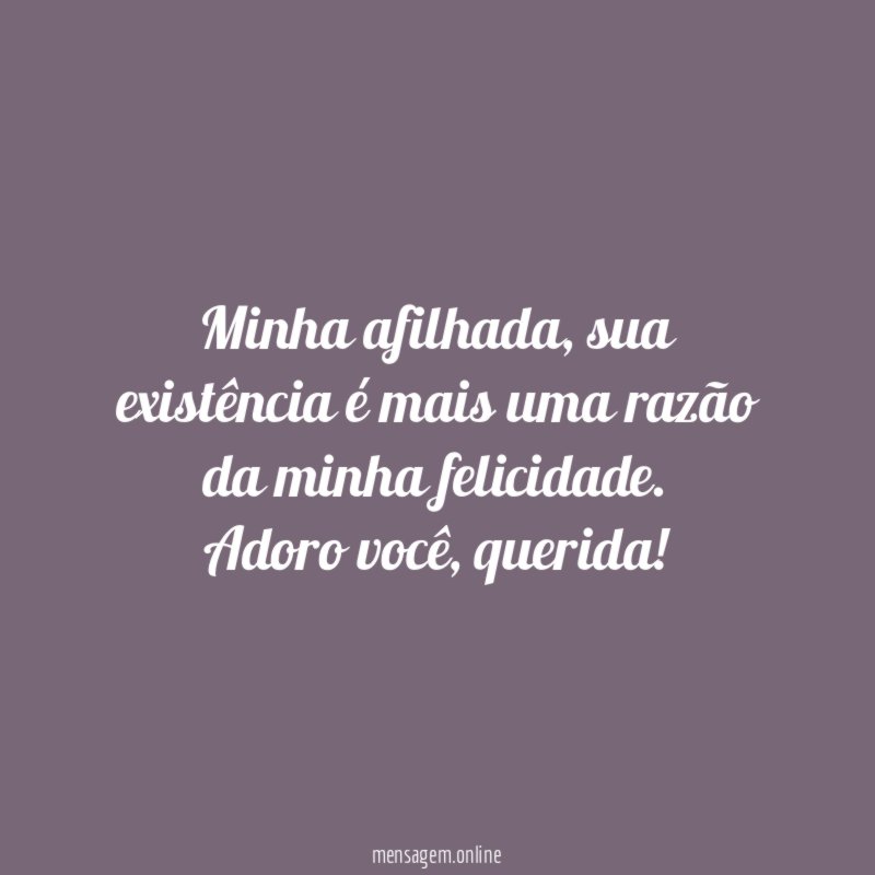 Minha afilhada